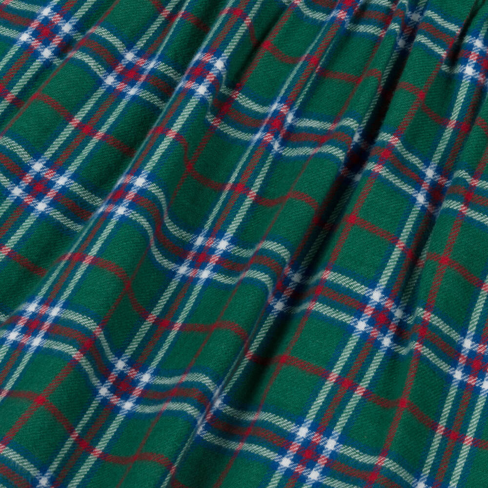 Hatley Hatley Holiday Plaid Puff Sleeve Pinafore