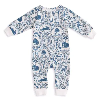 Winter Water Factory Winter Water Factory French Terry Jumpsuit - Animal Tapestry
