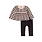 Tea Collection Tea Peplum Bow Top & Pants Set