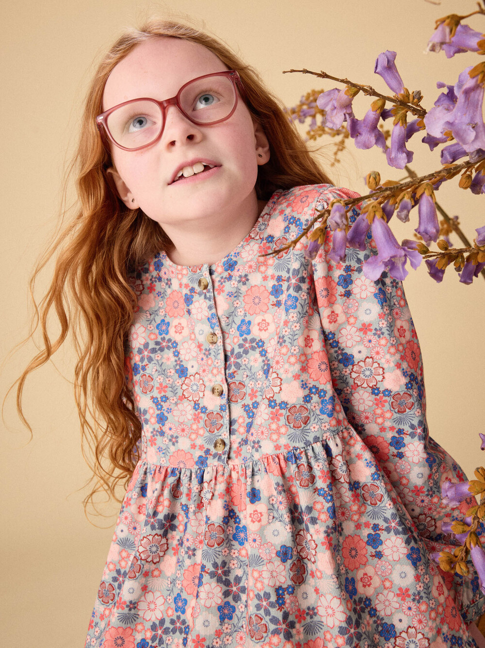 Tea Collection Tea Corduroy Henley Shirtdress