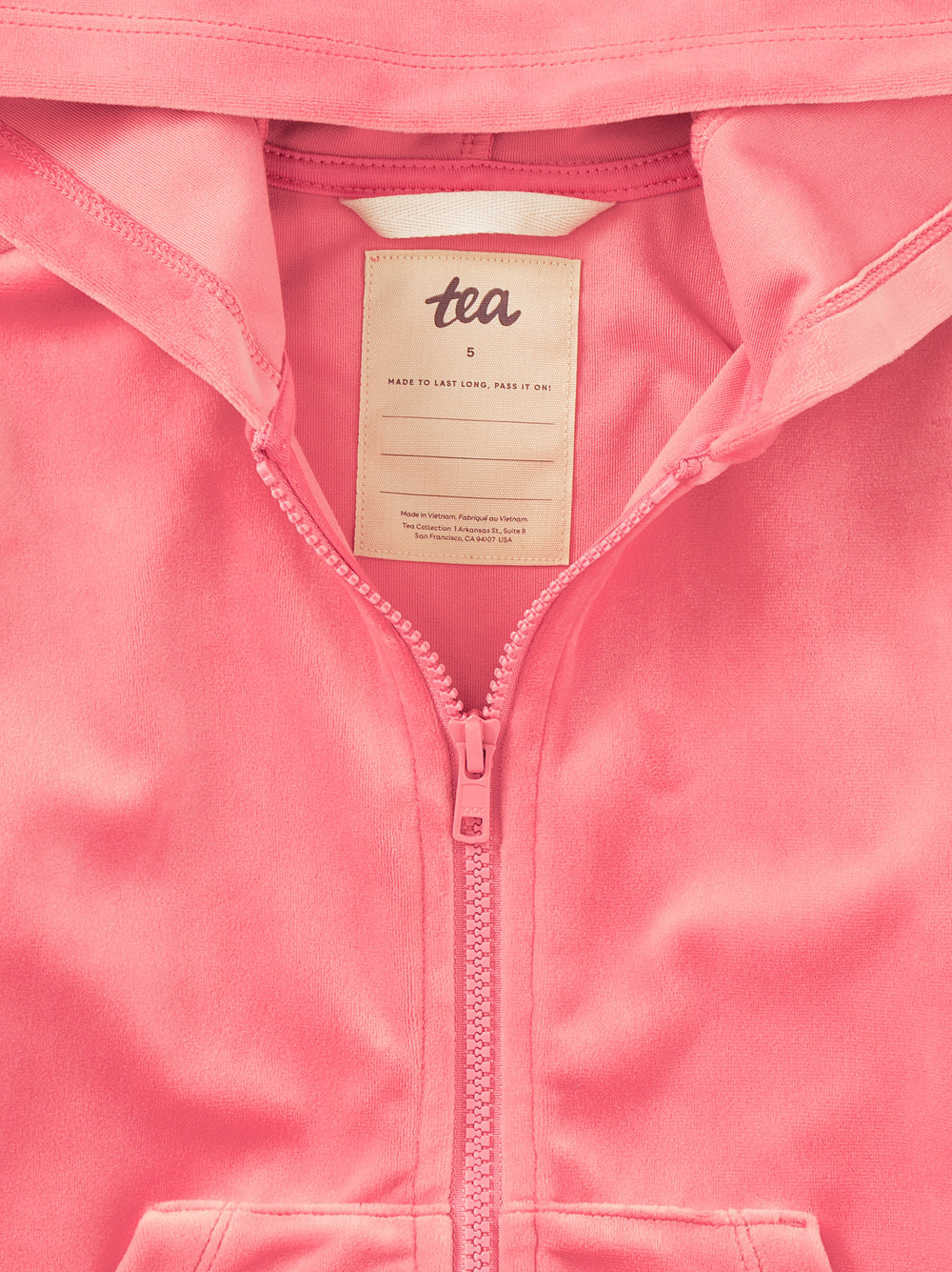 Tea Collection Tea Cat Ears Velour Hoodie