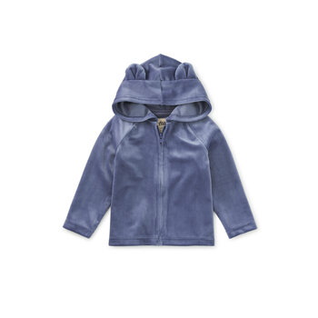 Tea Collection Tea Bear Ear Velour Hoodie