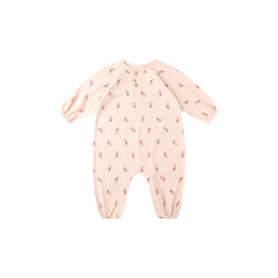 Rylee and Cru Rylee & Cru Candy Canes Henley Jumpsuit