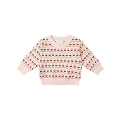 Rylee and Cru Rylee & Cru Ruby Hearts Shiloh Sweater