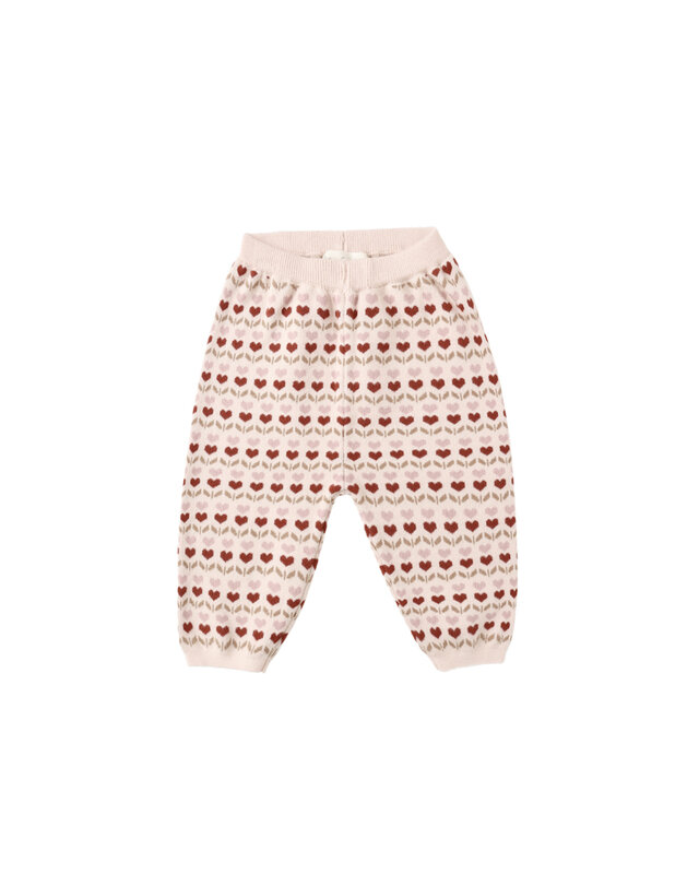 Rylee and Cru Rylee & Cru Ruby Hearts Knit Pant