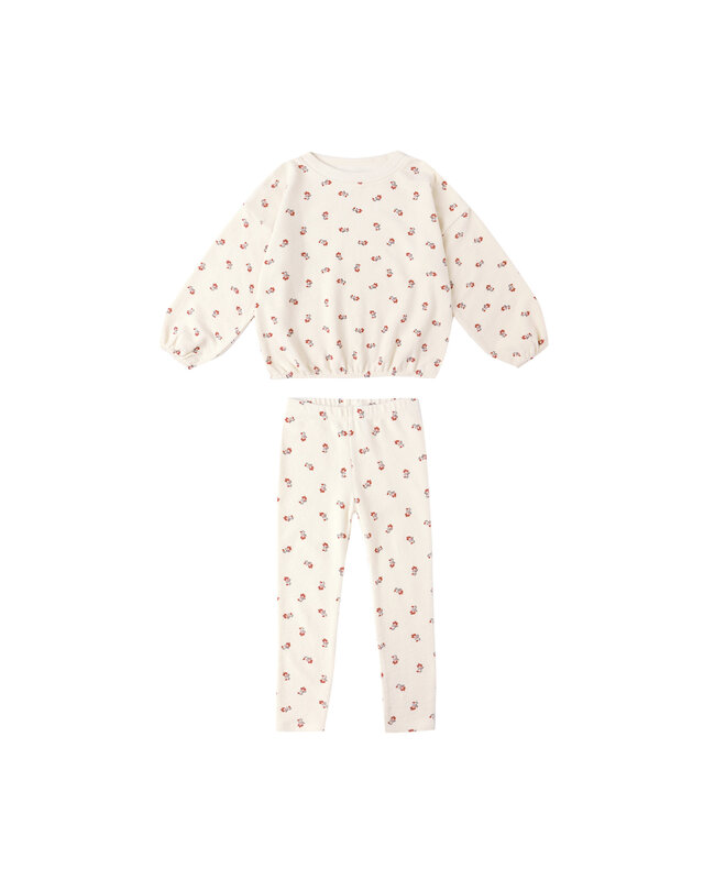 Rylee and Cru Rylee & Cru Ruby Ditsy Spongey Knit Set
