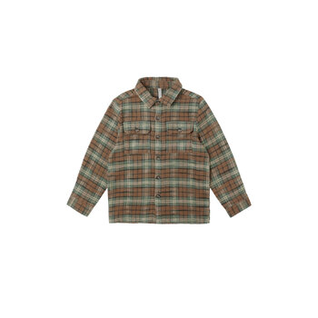 Rylee and Cru Rylee & Cru Holiday Plaid Pocketed Flannel Shirt