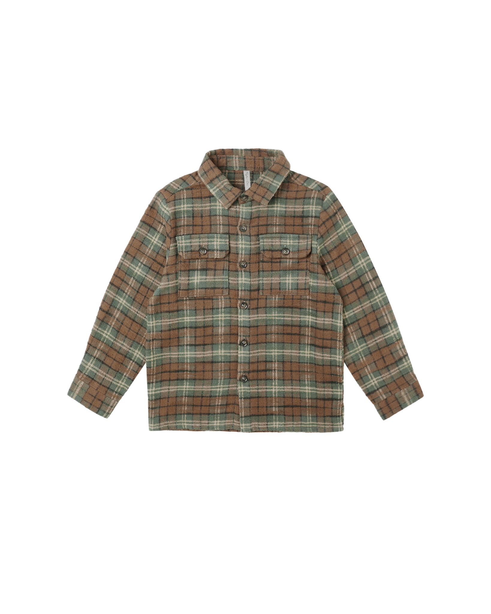 Rylee and Cru Rylee & Cru Holiday Plaid Pocketed Flannel Shirt