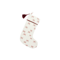Rylee and Cru Rylee & Cru Ruby Bows Christmas Stocking