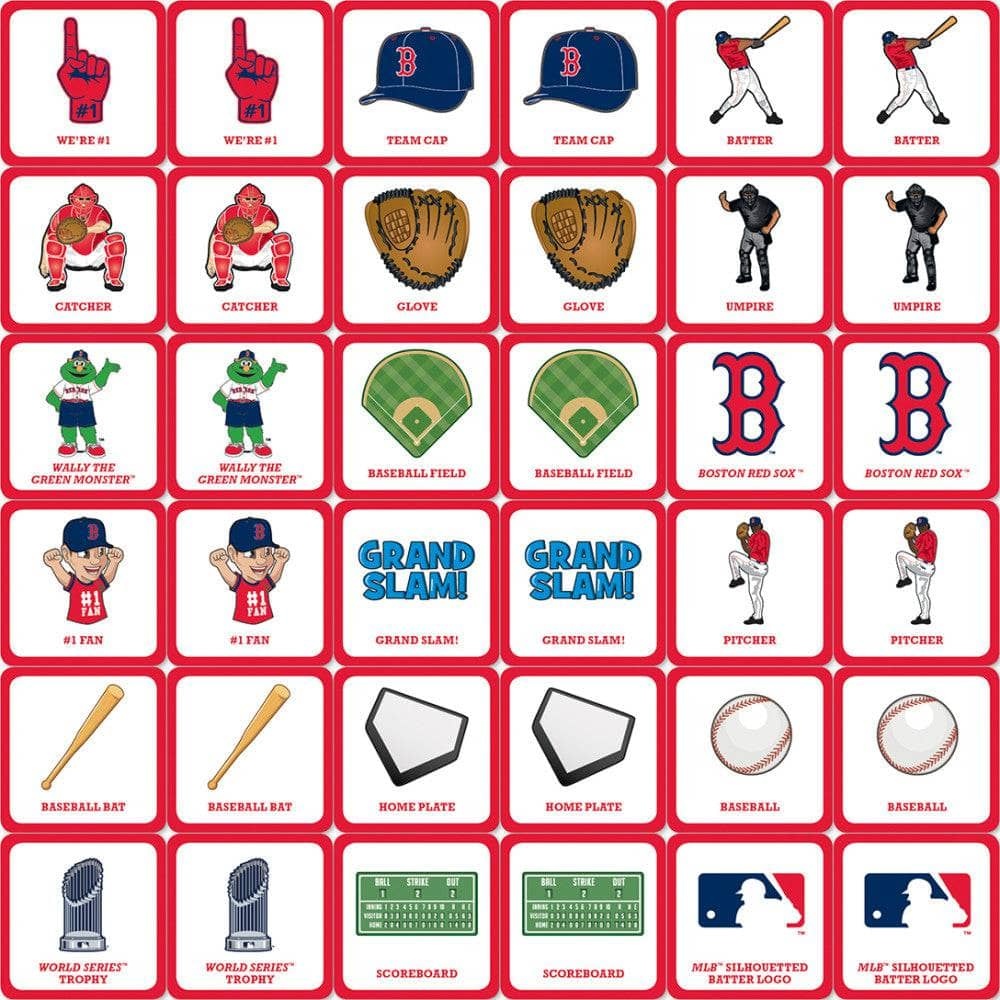 Masterpieces Puzzles Boston Red Sox Matching Game