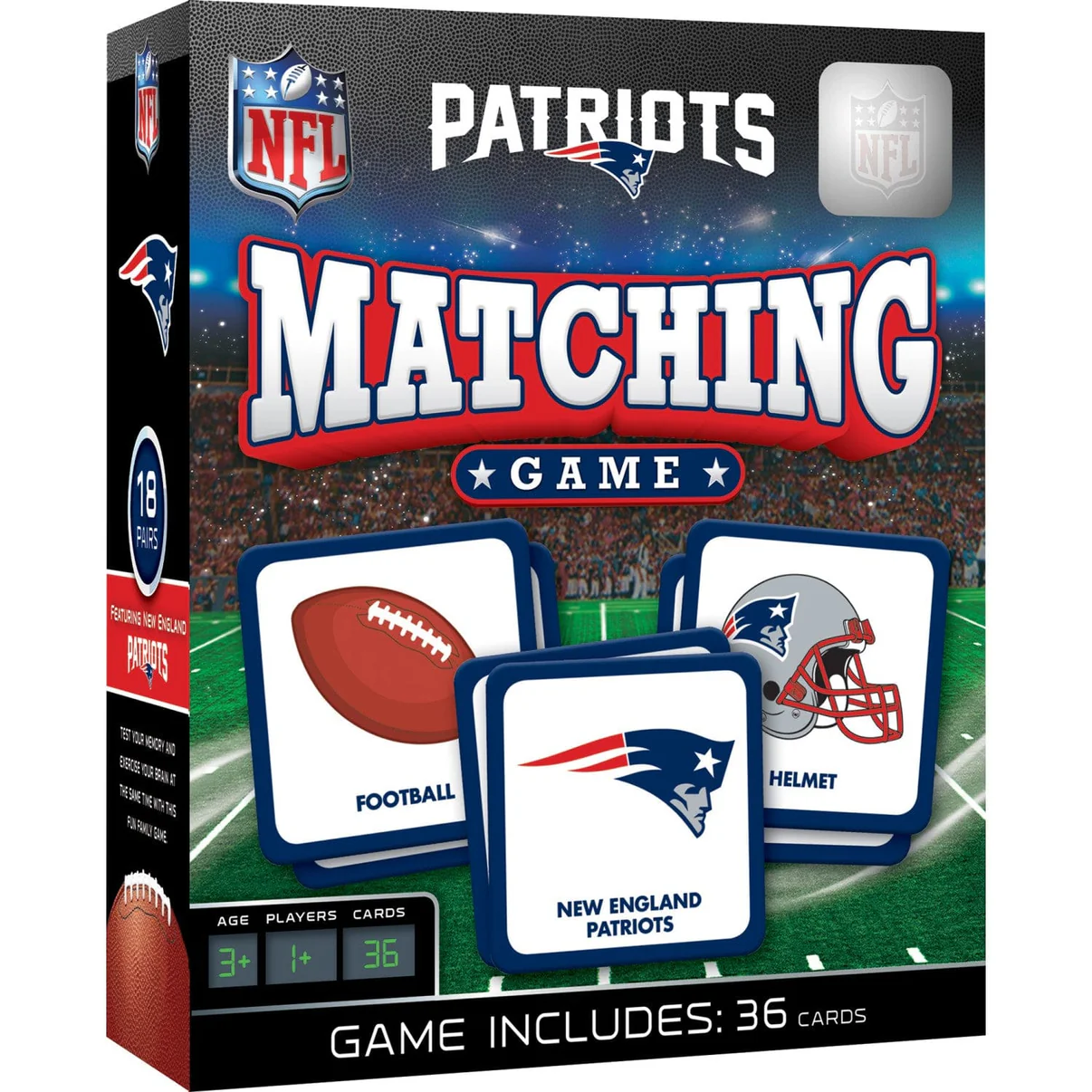 Masterpieces Puzzles New England Patriots Matching Game