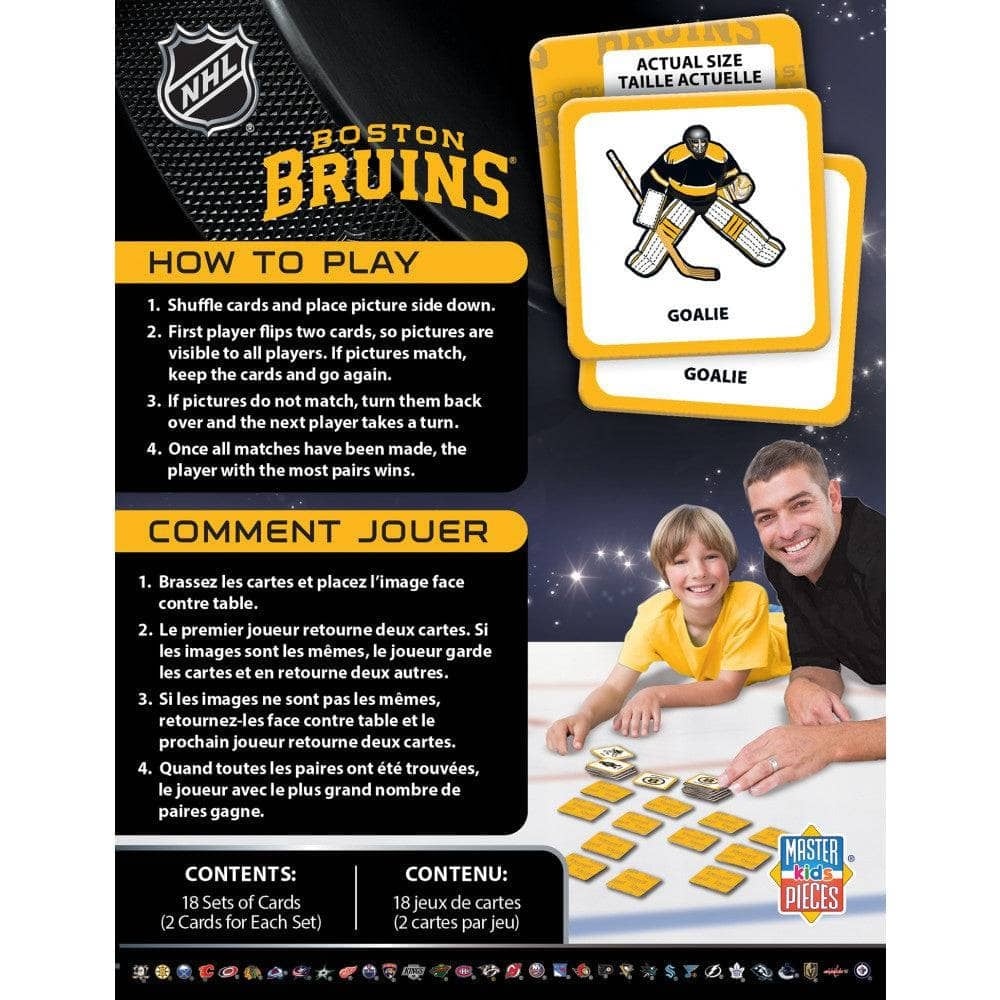 Masterpieces Puzzles Boston Bruins Matching Game
