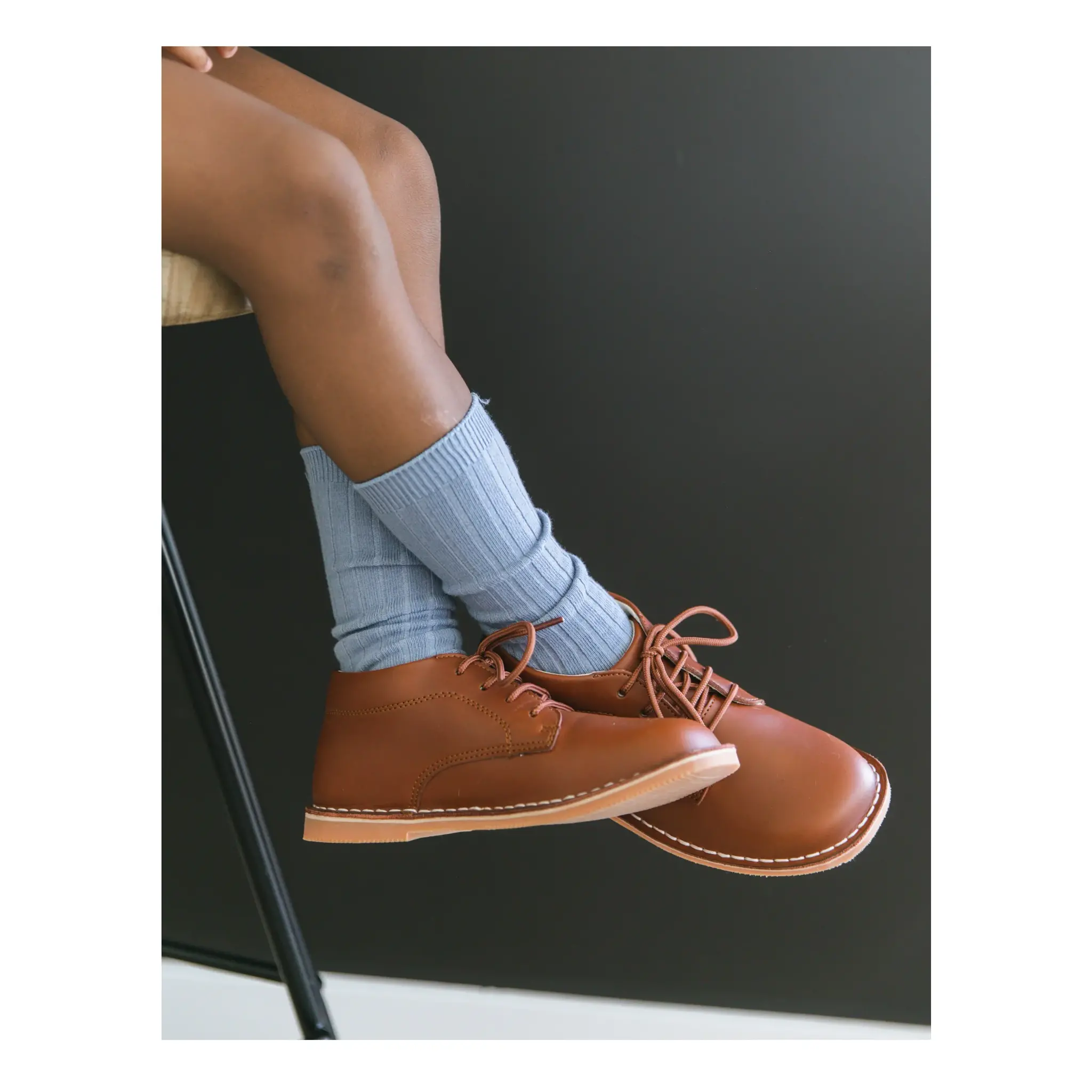 L'Amour L'Amour Tuck Mid-Top Lace Up Shoe