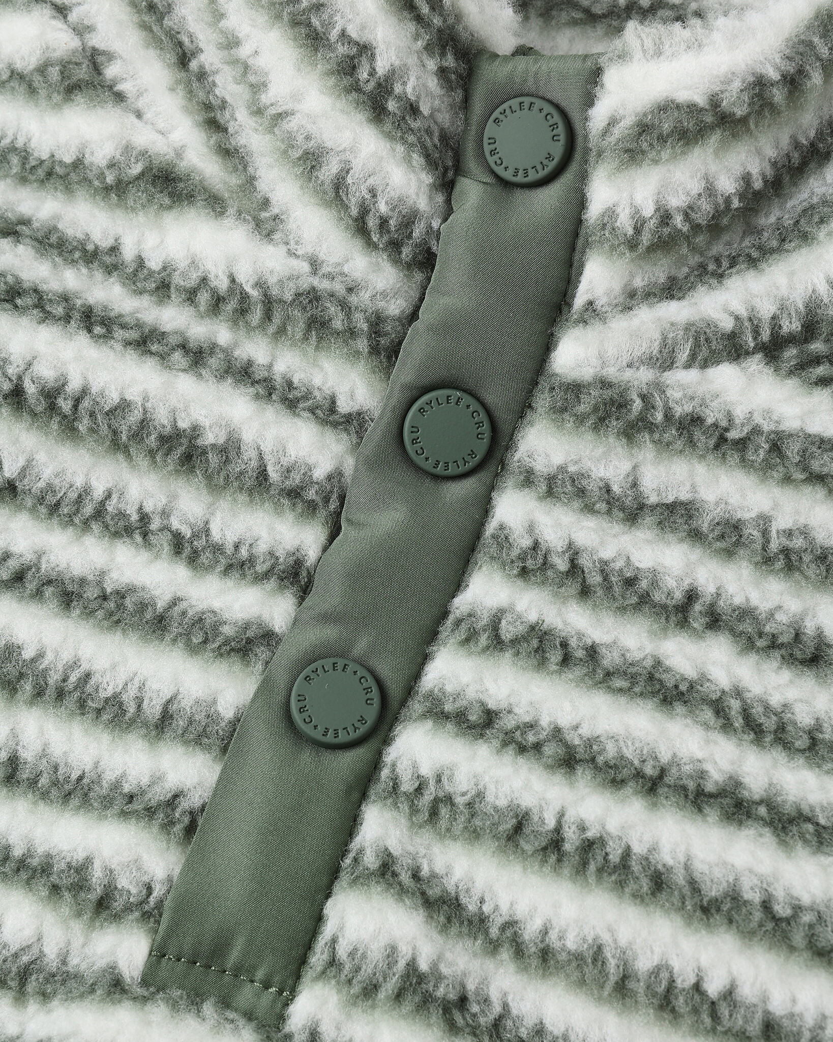 Rylee and Cru Rylee & Cru Evergreen Stripe Snap Pullover