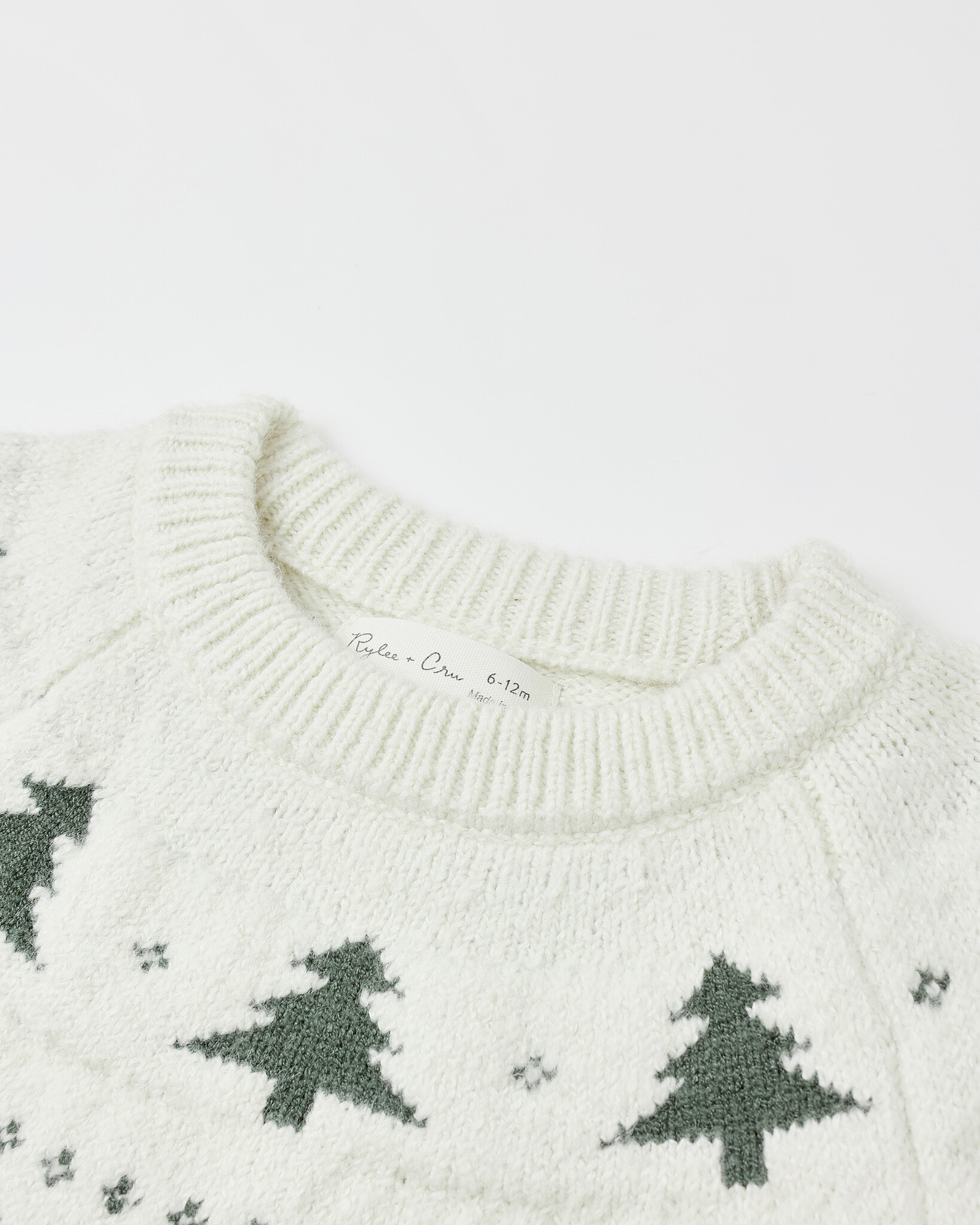 Rylee and Cru Rylee & Cru Trees Fair Isle Sweater