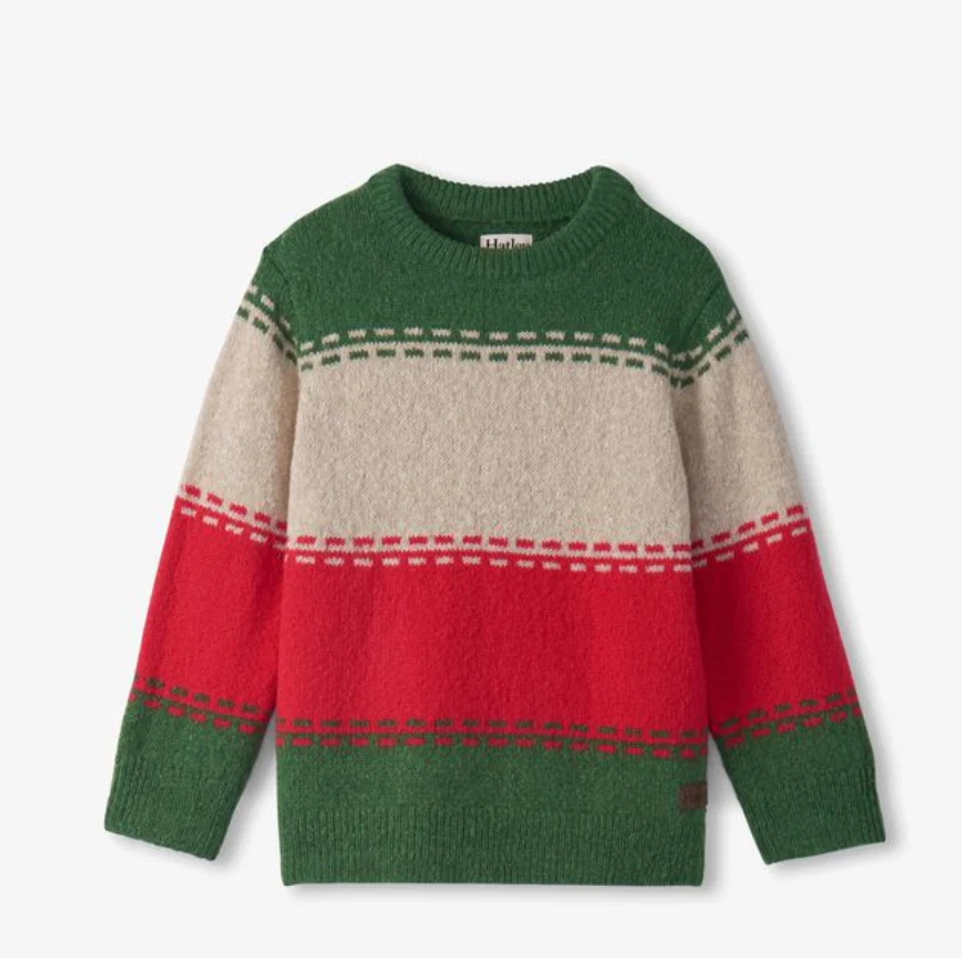 Hatley Hatley Holiday Combo Crew Neck Sweater