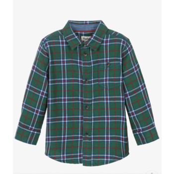 Hatley Hatley Holiday Plaid Easy Button Down