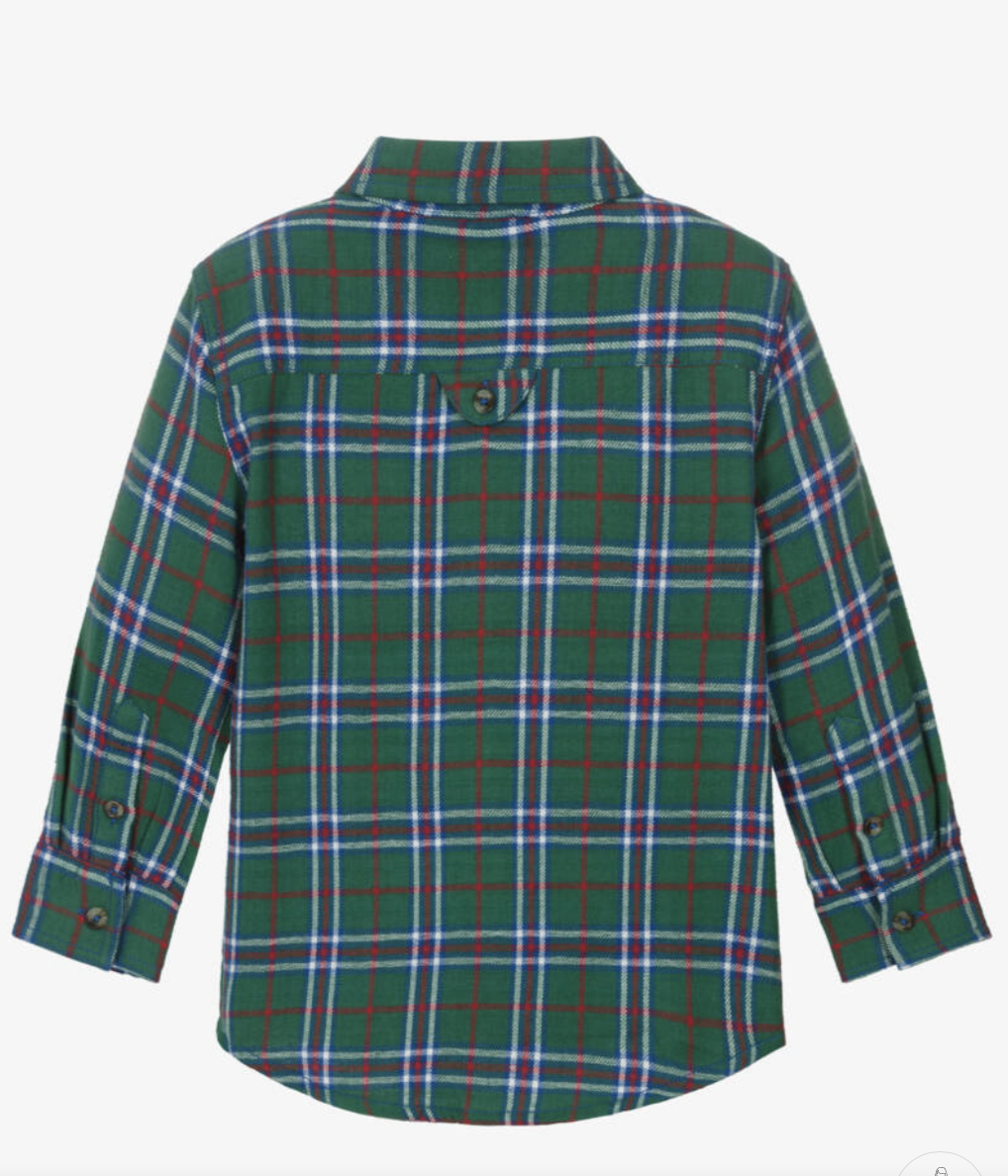 Hatley Hatley Holiday Plaid Easy Button Down