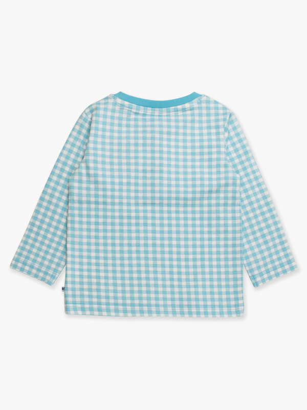 RuffleButts Rufflebutts  Knit Santa Embroidered Henley Tee