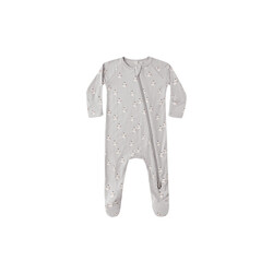 Quincy Mae Quincy Mae Snowmen Bamboo Zip Footie
