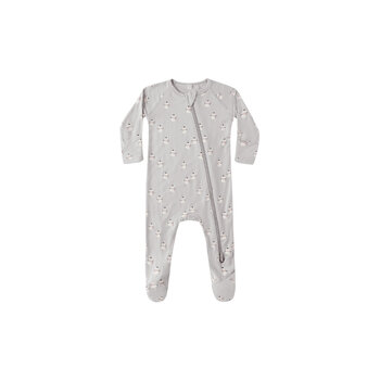 Quincy Mae Quincy Mae Snowmen Bamboo Zip Footie