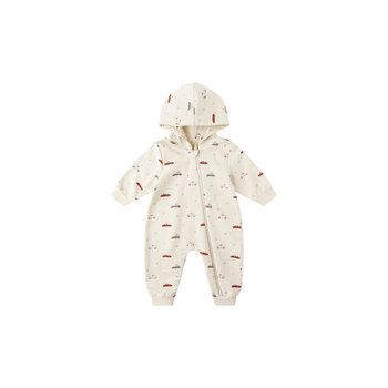 Quincy Mae Quincy Mae Cars Hooded Jumpsuit