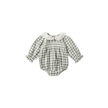 Quincy Mae Quincy Mae Forest Check Callie Romper