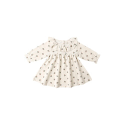 Quincy Mae Quincy Mae Holly Berry Velour Baby Dress
