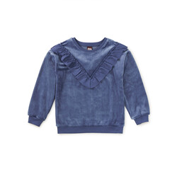 Tea Collection Tea Velour Ruffle Tunic Top