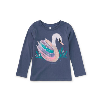 Tea Collection Tea Painted Swan Graphic Tee