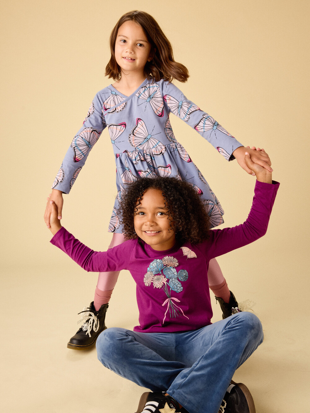 Tea Collection Tea Butterfly Bouquet Graphic Tee