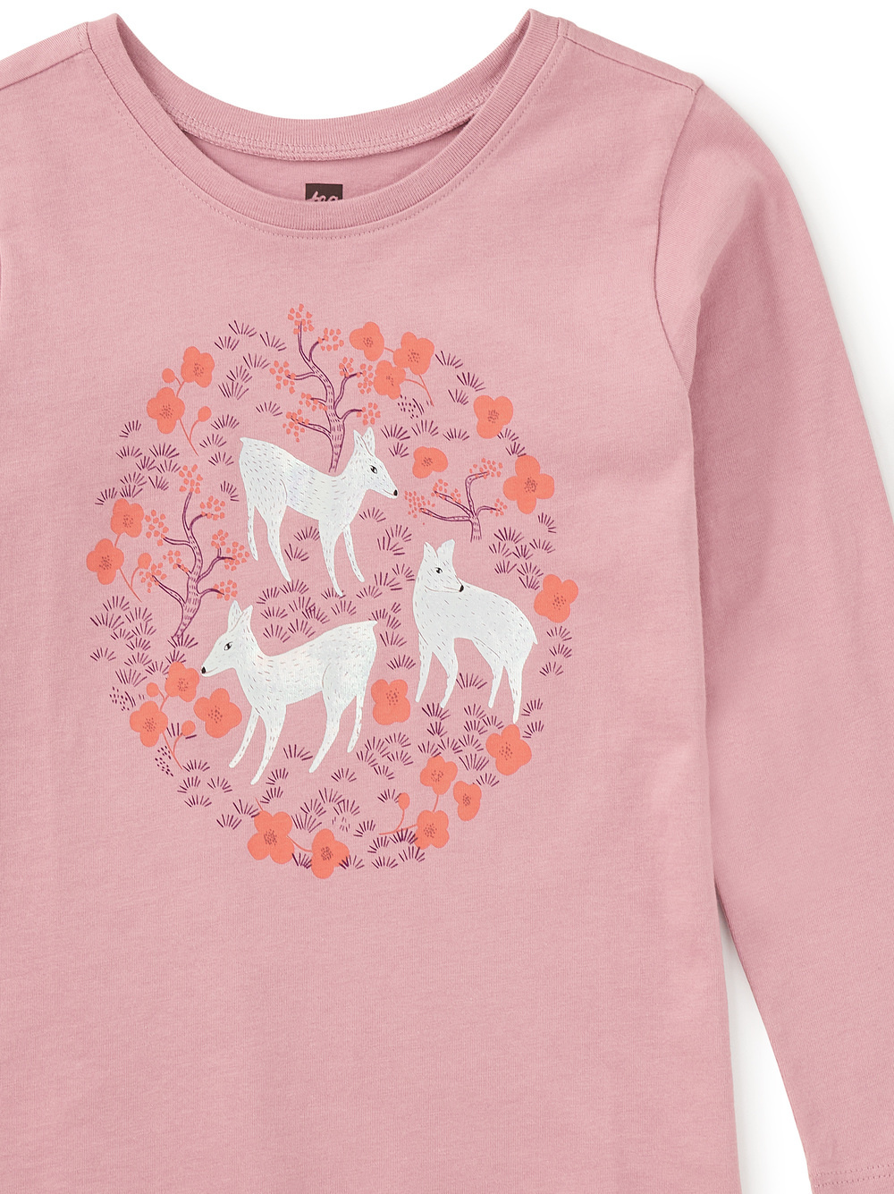 Tea Collection Tea Pearly Deer Graphic Tee
