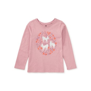 Tea Collection Tea Pearly Deer Graphic Tee