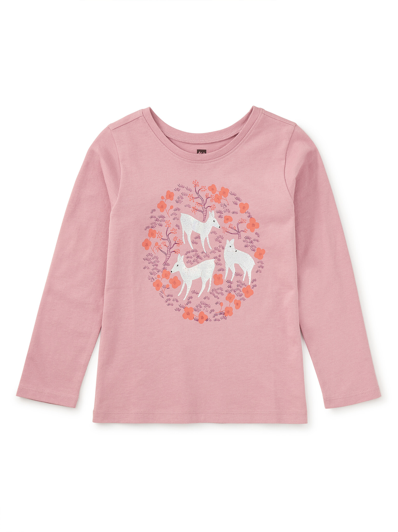 Tea Collection Tea Pearly Deer Graphic Tee