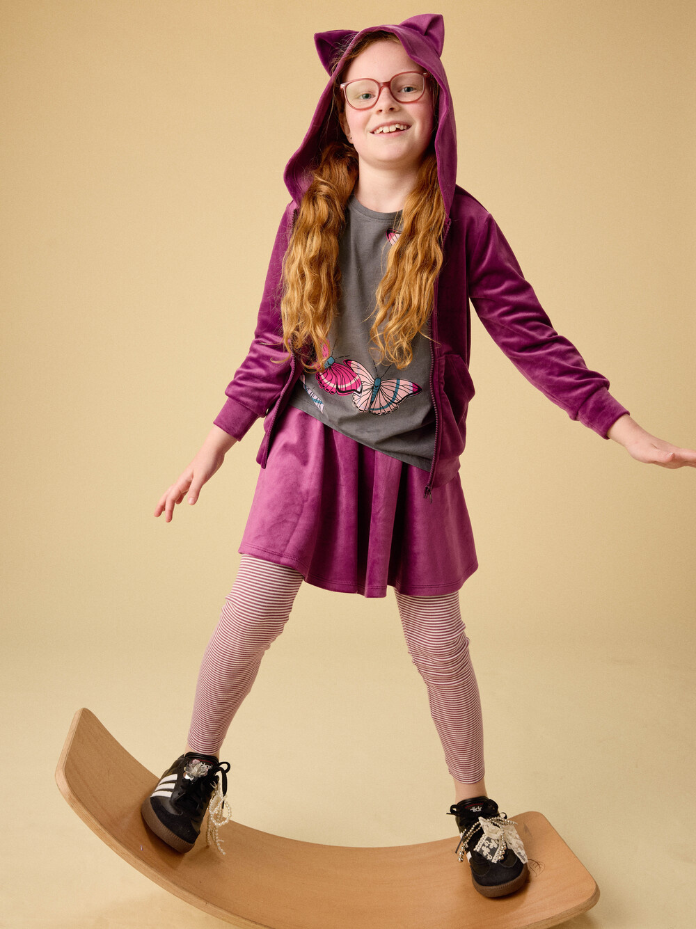 Tea Collection Tea Velour Twirl Skirt