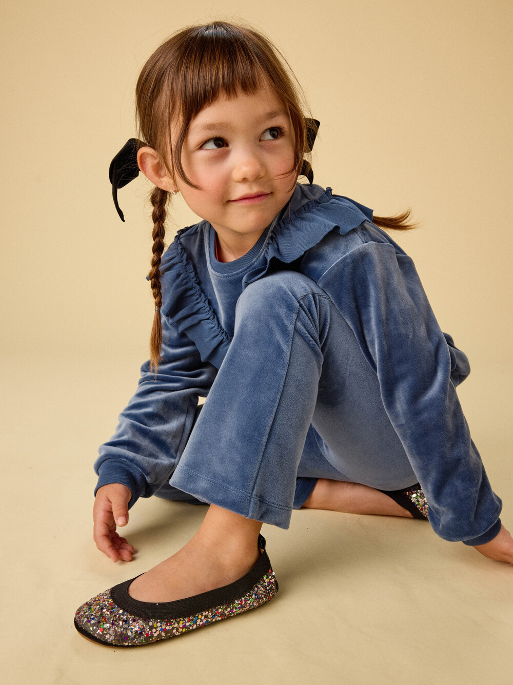 Tea Collection Tea Very Velour Flare Pants