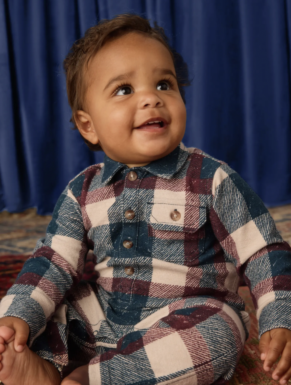 Tea Collection Tea Collared Baby Romper