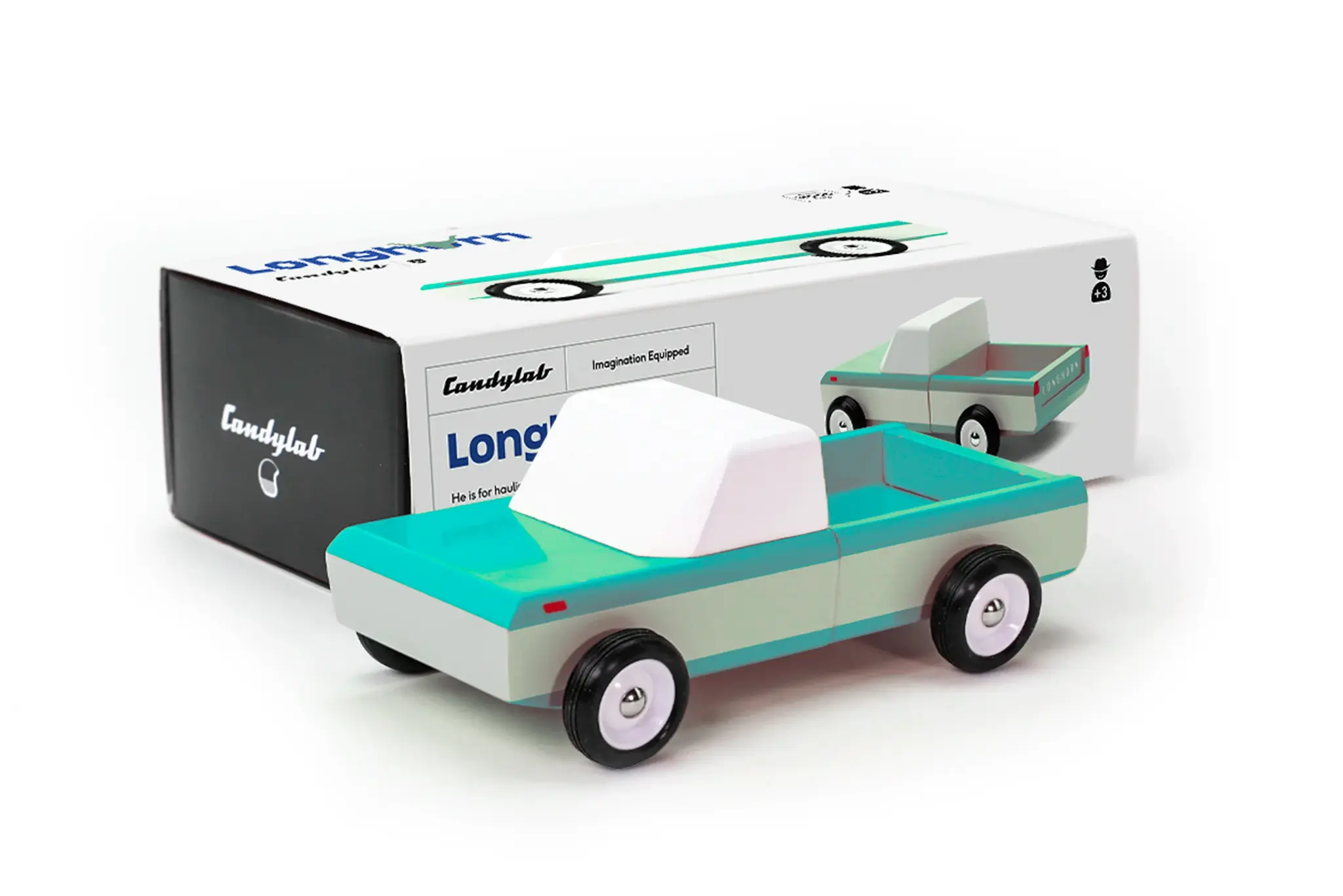 Candylab Toys Candylab Toys Longhorn Teal Pick Up Truck