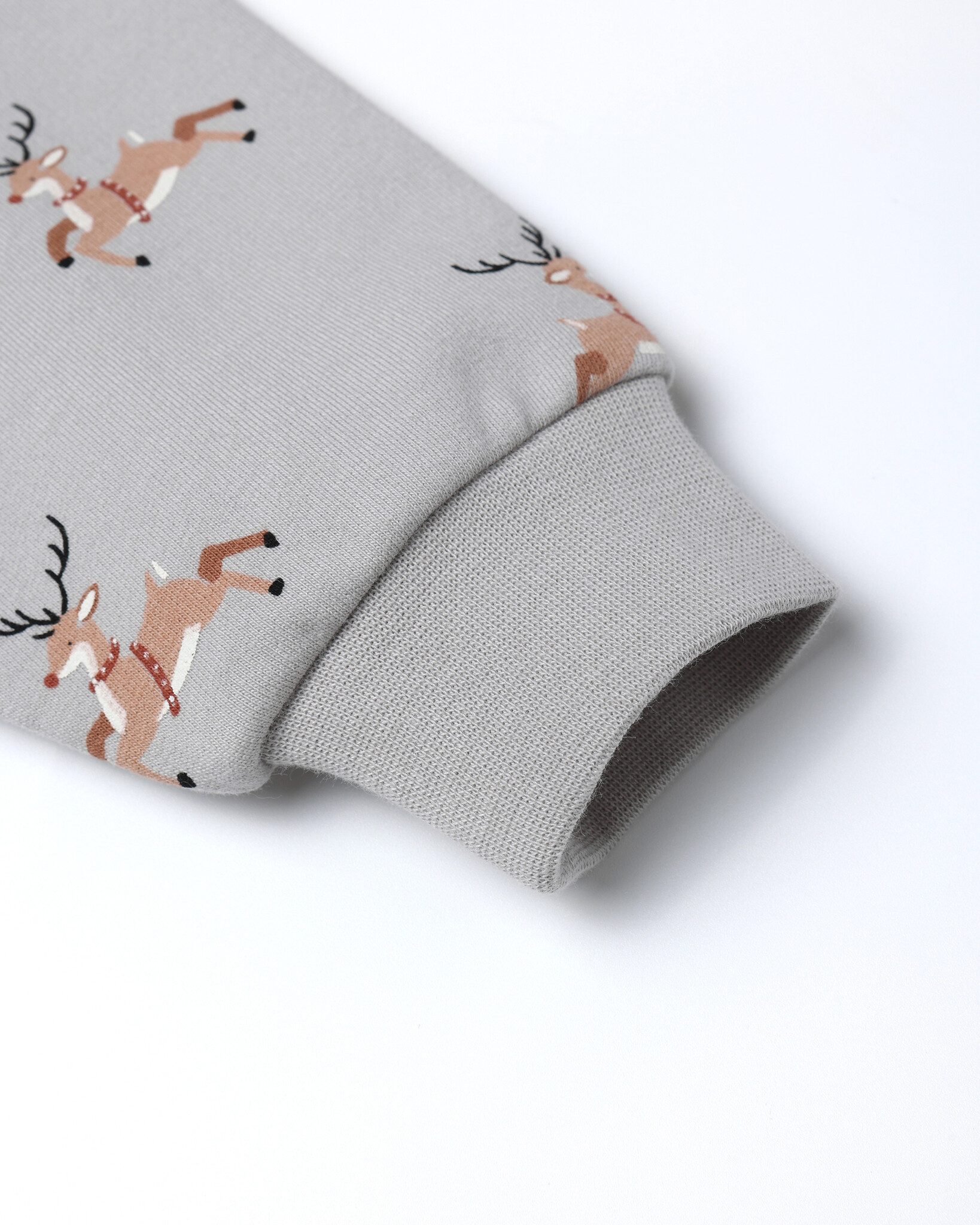 Quincy Mae Quincy Mae Reindeer Relaxed Fleece Sweatshirt