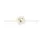 Baby Bling Bows Flower Skinny Soft Nylon Headband - Ivory Chiffon
