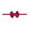 Baby Bling Bows Metallic Baby Fab Skinny Nylon Bow Headband - Red
