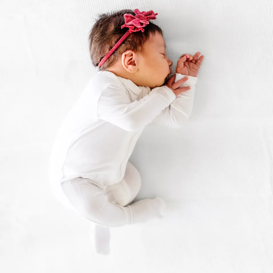 Baby Bling Bows Metallic Baby Fab Skinny Nylon Bow Headband - Red