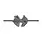 Baby Bling Bows Metallic Baby Fab Skinny Nylon Bow Headband - Silver