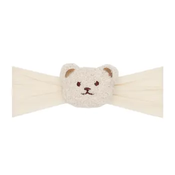 Baby Bling Bows Teddy Bear Soft Nylon Headband