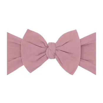 Baby Bling Bows The Original Knot Soft Nylon Headband - Mauve