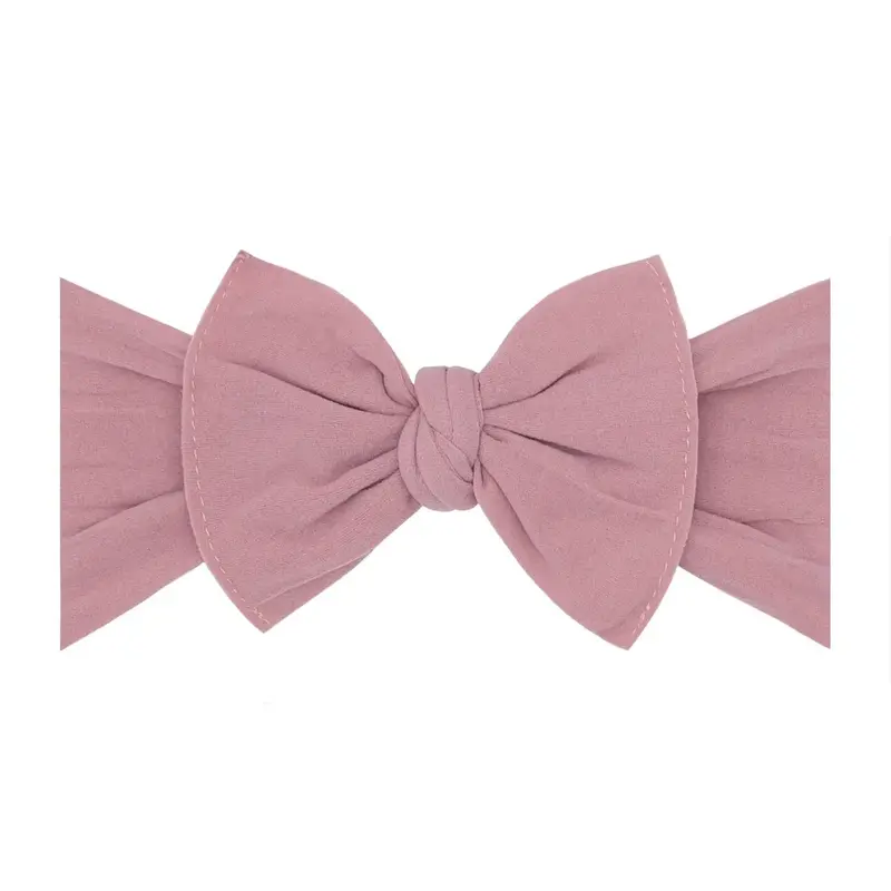 Baby Bling Bows The Original Knot Soft Nylon Headband - Mauve