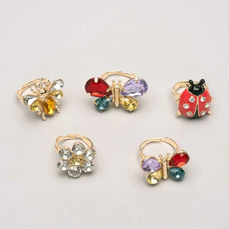Super Smalls Butterfly & Ladybug Ring Set