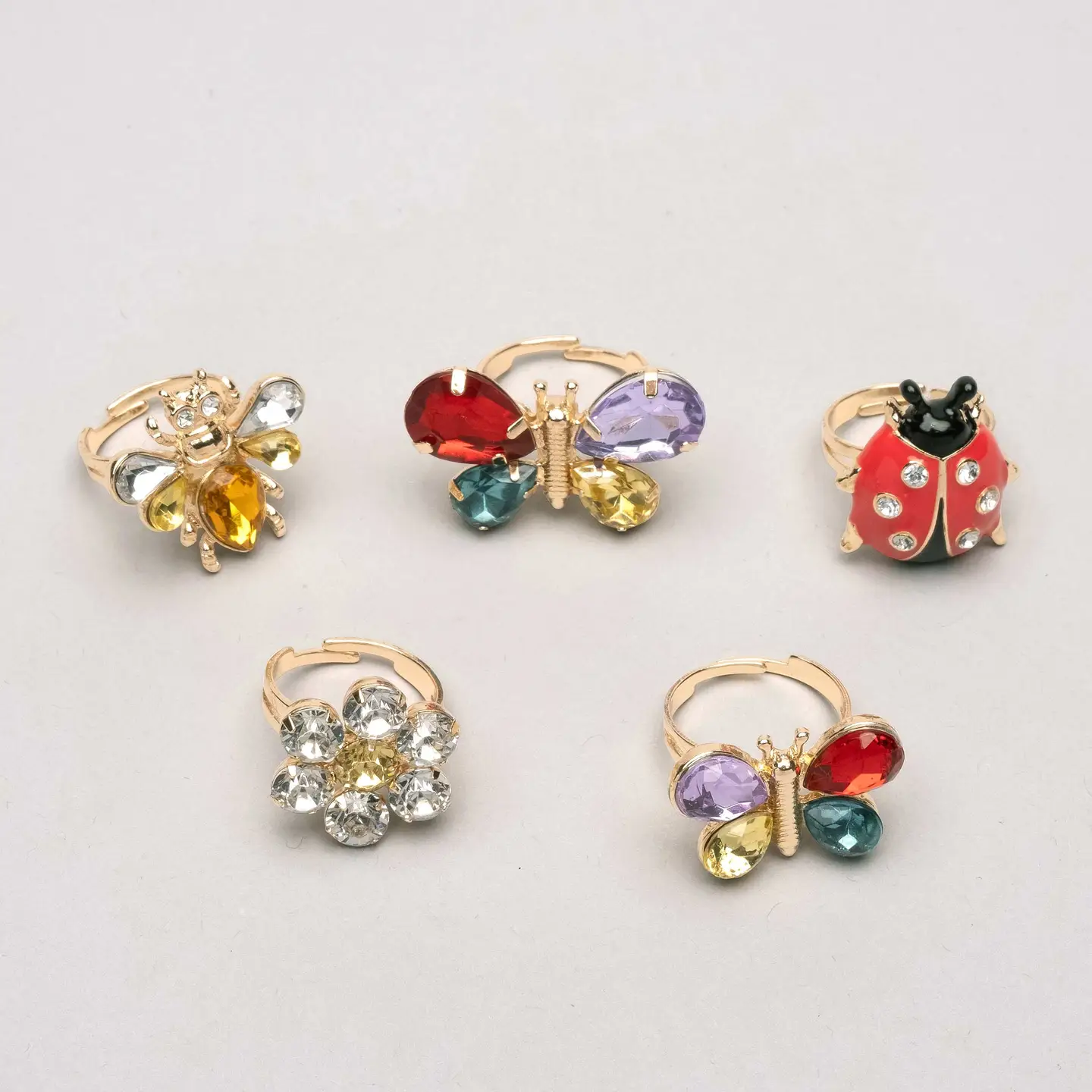 Super Smalls Butterfly & Ladybug Ring Set