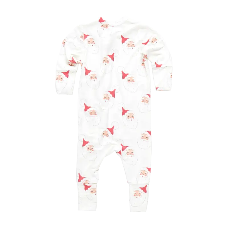 Pink Chicken Pink Chicken Bamboo Small Santas Romper