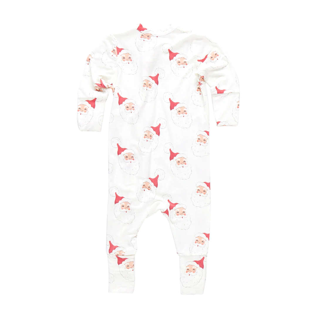 Pink Chicken Pink Chicken Bamboo Small Santas Romper